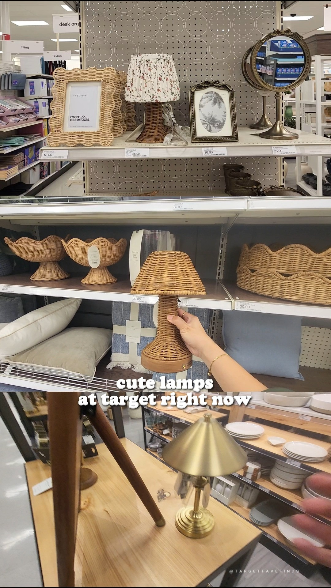 Target home decor finds that look expensive 🤎 These woven lamps are giving cozy home vibes for less.

Which one would you take home? 🏡✨

Everything is linked in my LTK.

#TargetFinds #TargetHome #HomeDecor #CozyHome #AffordableHomeDecor #DesignerLookForLess #TargetStyle #LTKHome #LTKCreator 

 #LTKHome