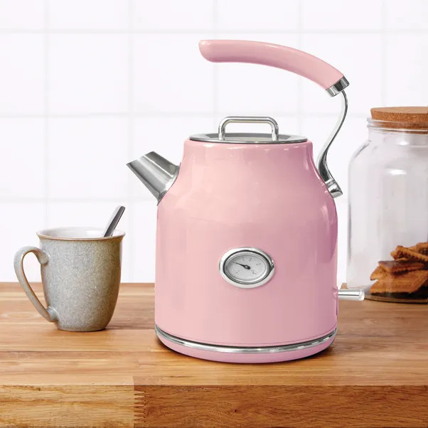 Retro 1.7L 3KW Pink Jug Kettle | Dunelm (migrated)