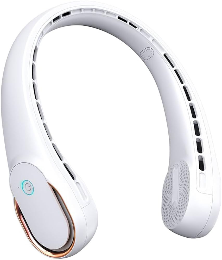 FrSara Neck Fan, Portable Personal Fan Strong Wind, 5200mAh, Air Volume,360° Cooling, No Hair Tw... | Amazon (US)