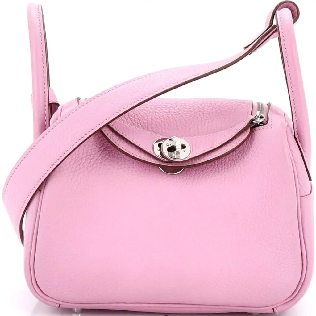 Pre-Owned Hermes Lindy Bag Clemence Mini in Mauve Sylvestre at Nordstrom, Size X-Small | Nordstrom