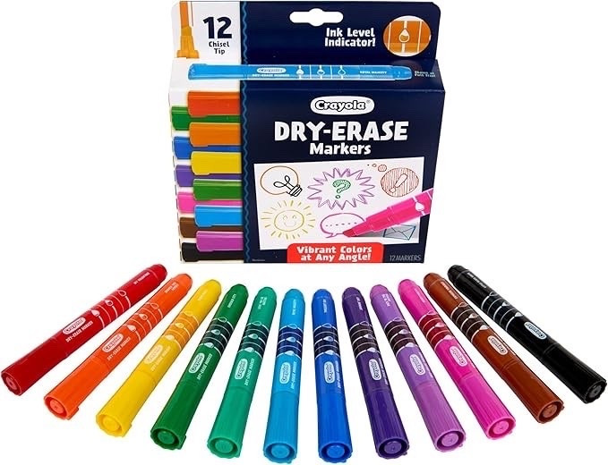 Crayola Take Note Dry Erase Markers for School (12ct) 


Teacher things | end of year gift | Classroom Supplies | Chisel Tip Whiteboard Markers | Spring Crafts | Low Odor

#LTKstorytime #LTKKids #LTKU