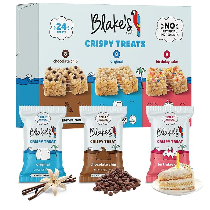 Blake’s Seed Based Crispy Treats – Variety Pack (24 Count), Vegan, Gluten Free, Nut Free & Da... | Amazon (US)