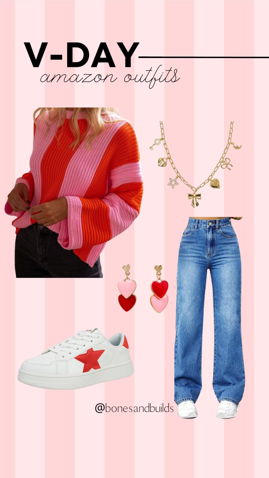 Amazon Valentine’s Outfit Inspo

Sweater, Denim Pants, Charm Necklace, Ankle Boots, Heart Earrings

#LTKBeauty #LTKSeasonal #LTKStyleTip