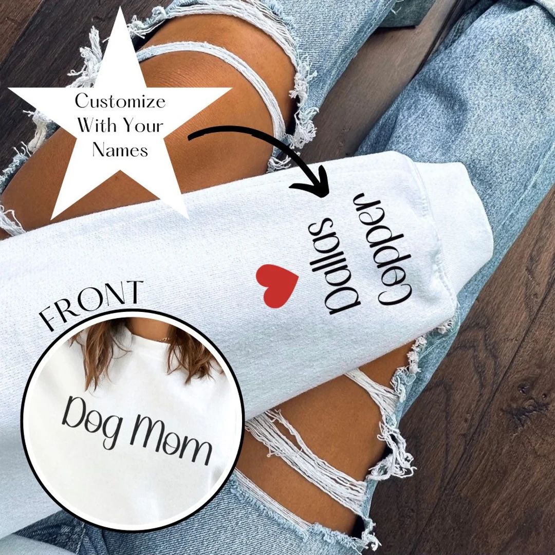 Dog Mom Mama Sweatshirt - Girl Mom Sweatshirt - First Time Mom Gift - Step Mom Gift - Grandma Swe... | Etsy (US)