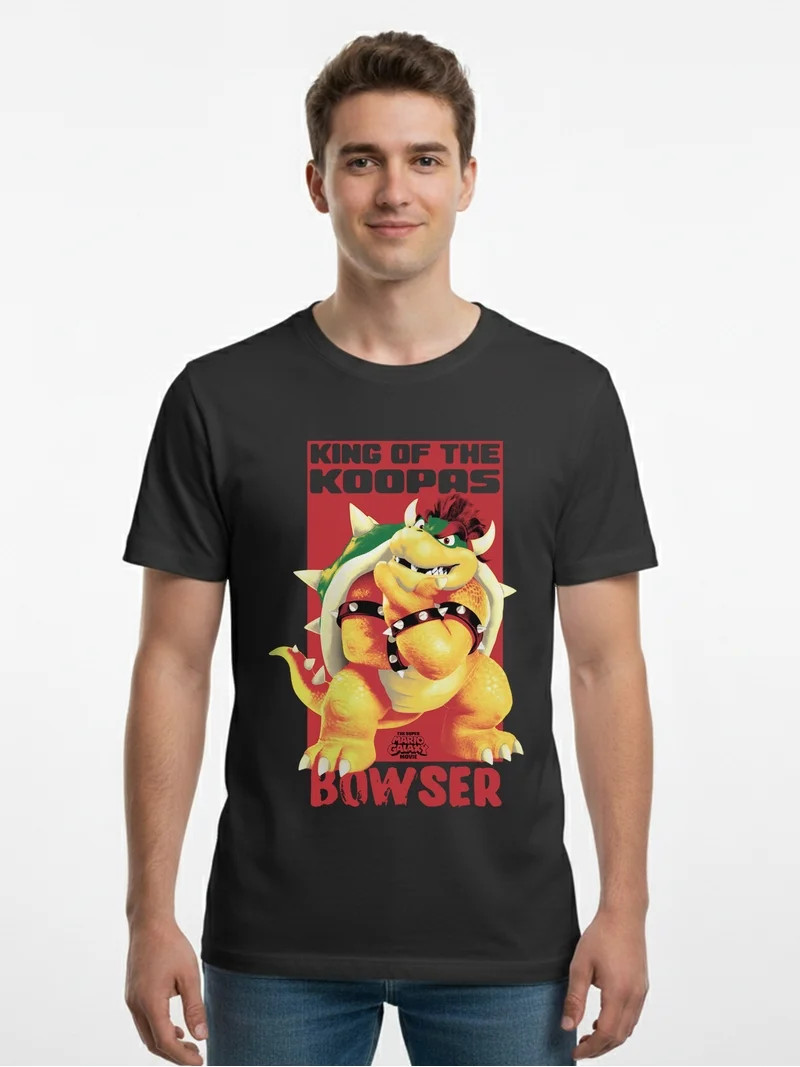 Super Mario, Men's & Big Men's Graphic Tee, Bowser, Sizes XS-3XL | Walmart (US)