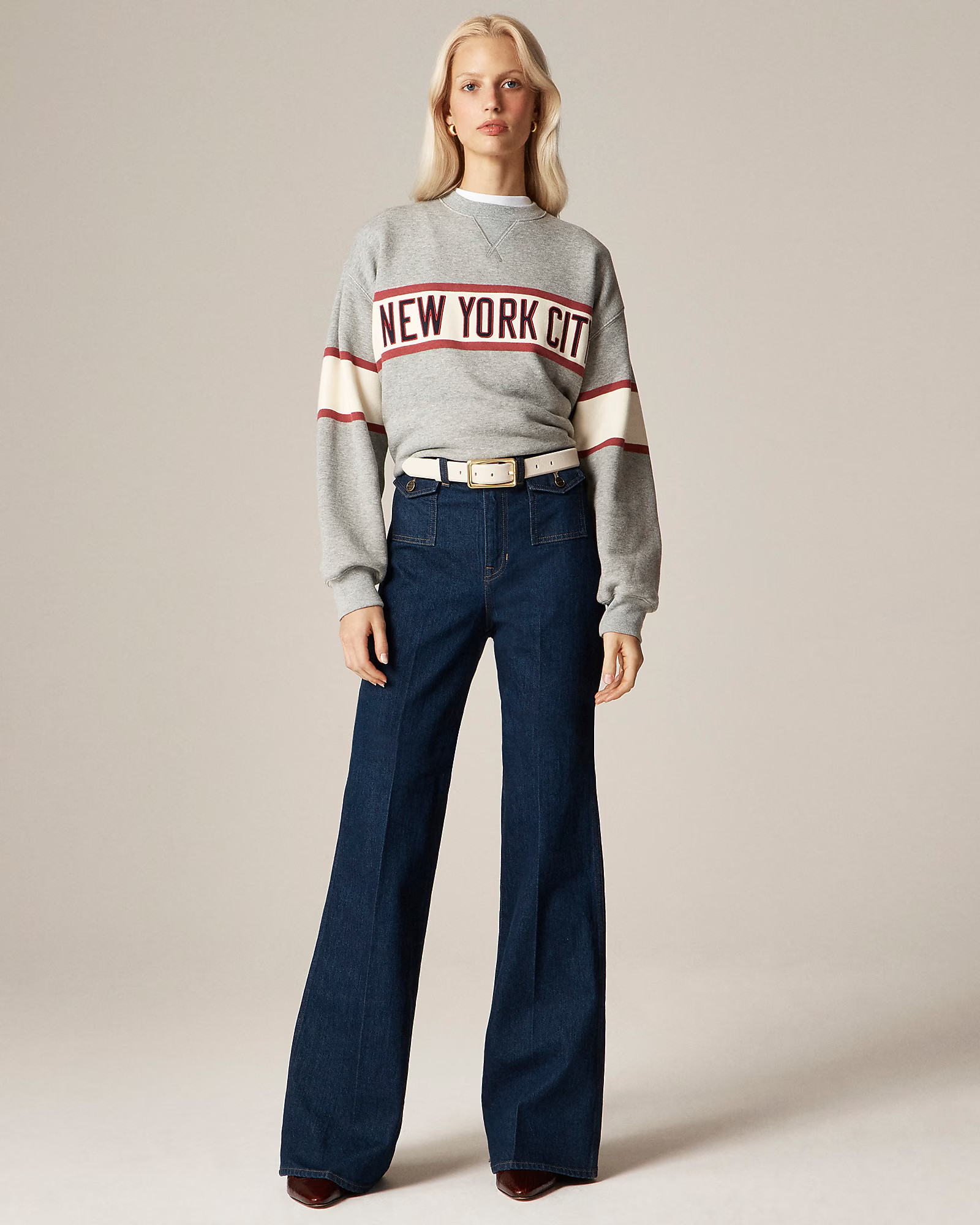 Vintage flare jean with flap pockets | J. Crew US