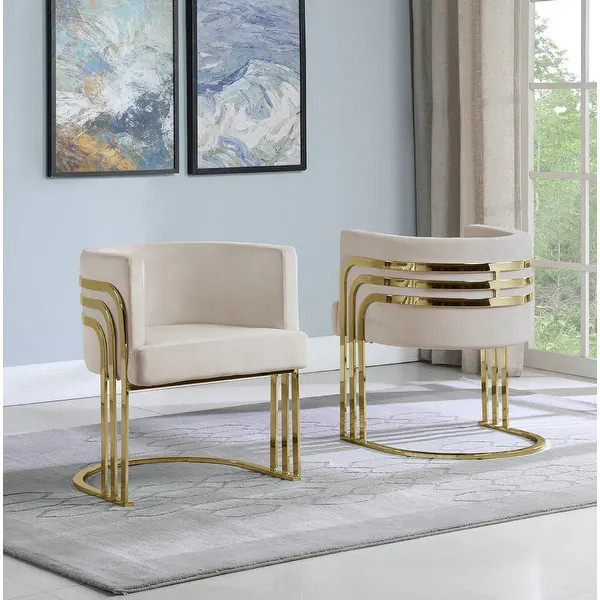 Best Quality Furniture Accent 1-Chair with Gold Base (Single) - Bed Bath & Beyond - 32233943 | Bed Bath & Beyond