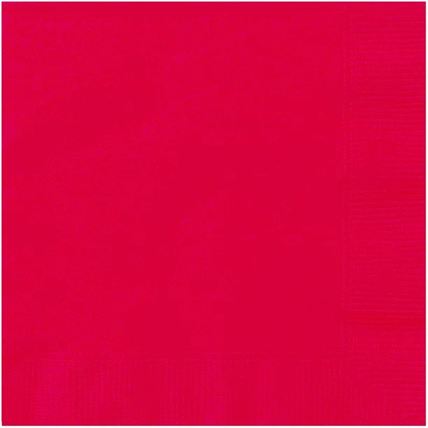 Red Paper Luncheon Napkins, 6.5in, 75ct | Walmart (US)
