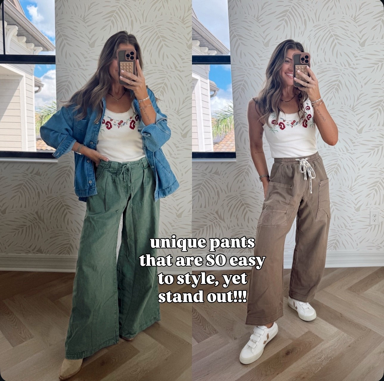 Unique pants I’m loving for fall 
Size XS. Go down!