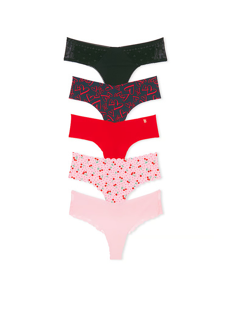 5-Pack No-Show Thong Panties | Victoria's Secret (US / CA )