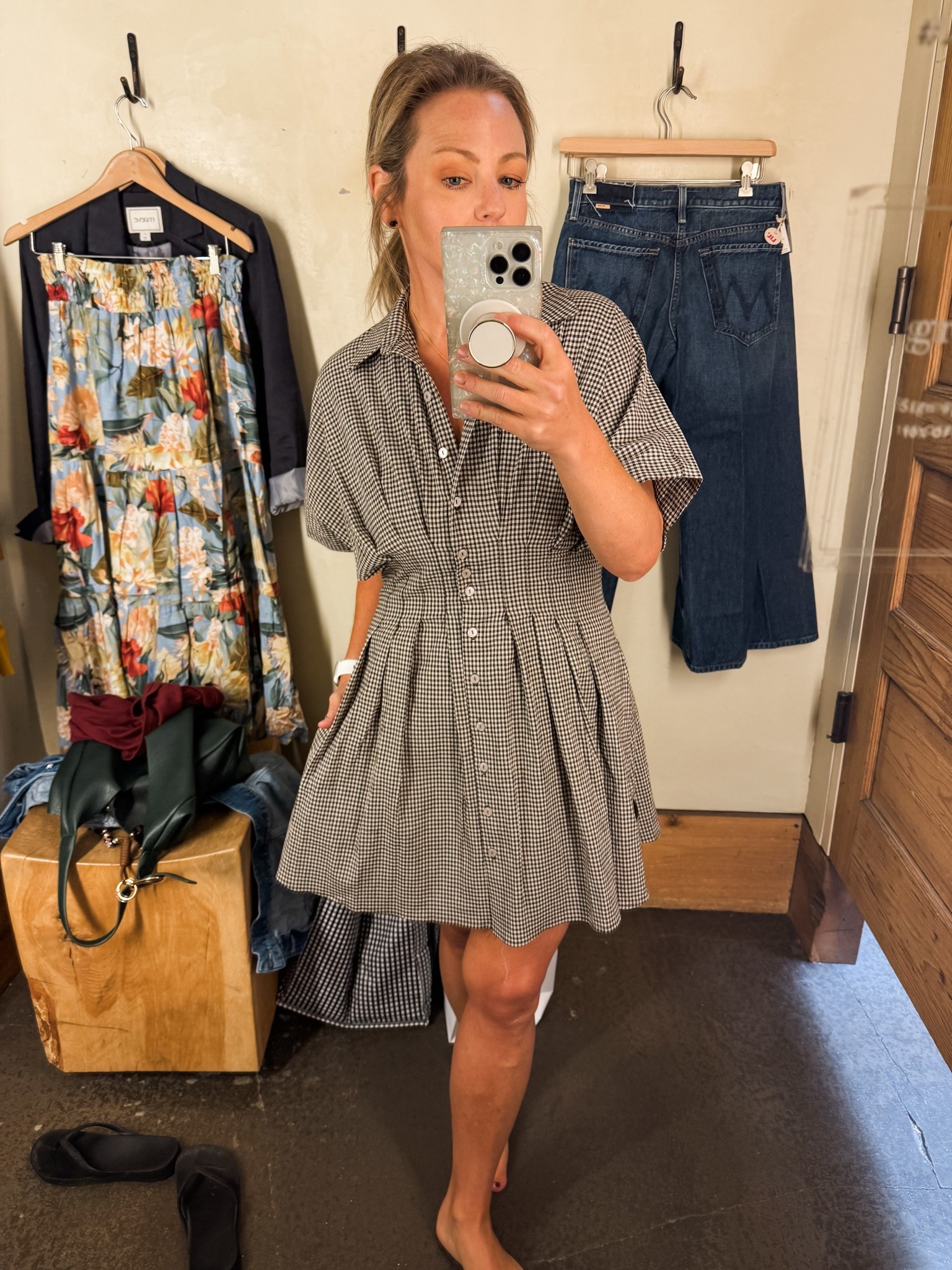 My favorite style Anthro dress is 30% off today! Seriously love and have this in several colors, patterns and lengths. Wearing an XS and am 5’3”.

#LTKSaleAlert #LTKPetite #LTKOver40