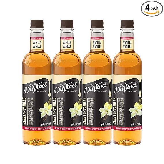 DaVinci Gourmet Classic Vanilla Syrup, 25.4 Ounce (Pack of 4) | Amazon (US)