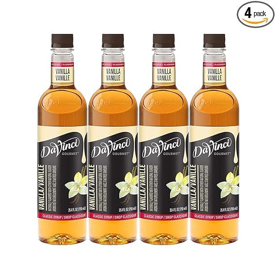 DaVinci Gourmet Classic Vanilla Syrup, 25.4 Ounce (Pack of 4) | Amazon (US)