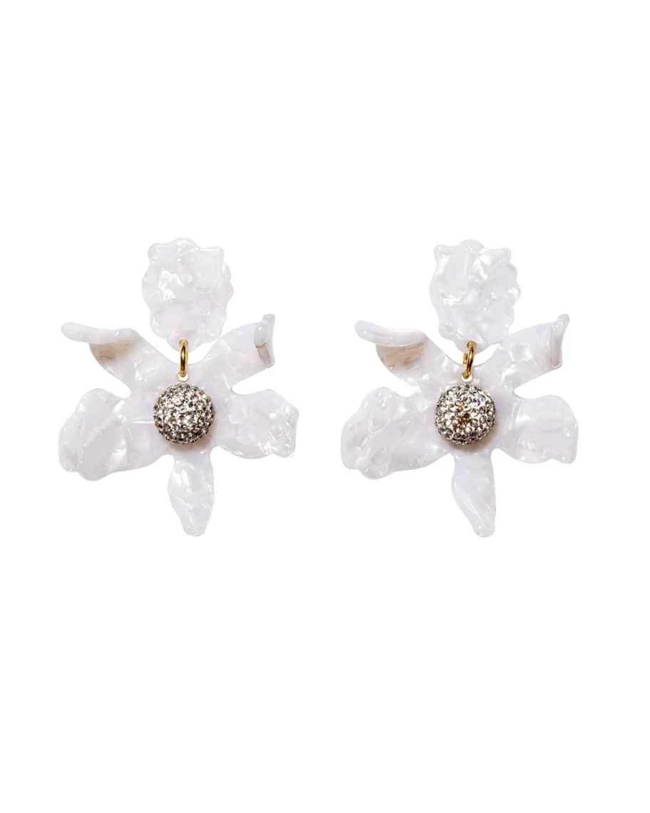 Lele Sadoughi Crystal Lily Earrings | Neiman Marcus