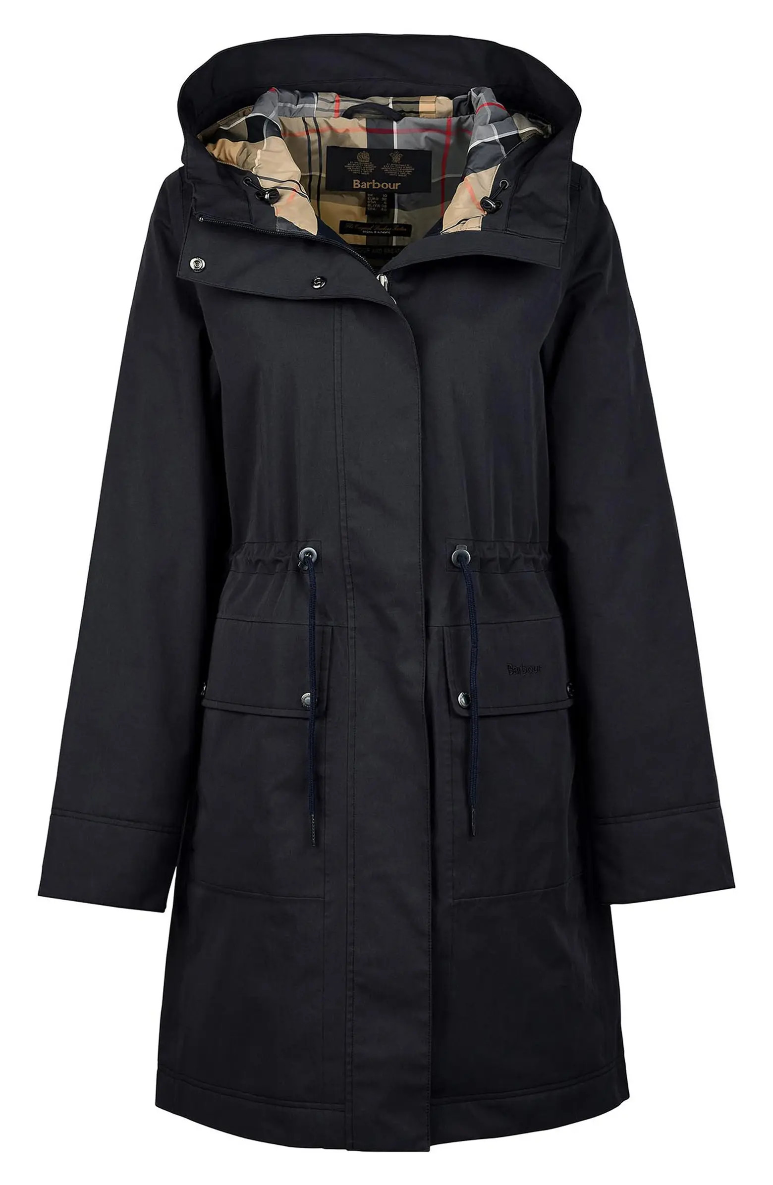 Barbour Bowlees Waterproof Longline Jacket | Nordstrom | Nordstrom