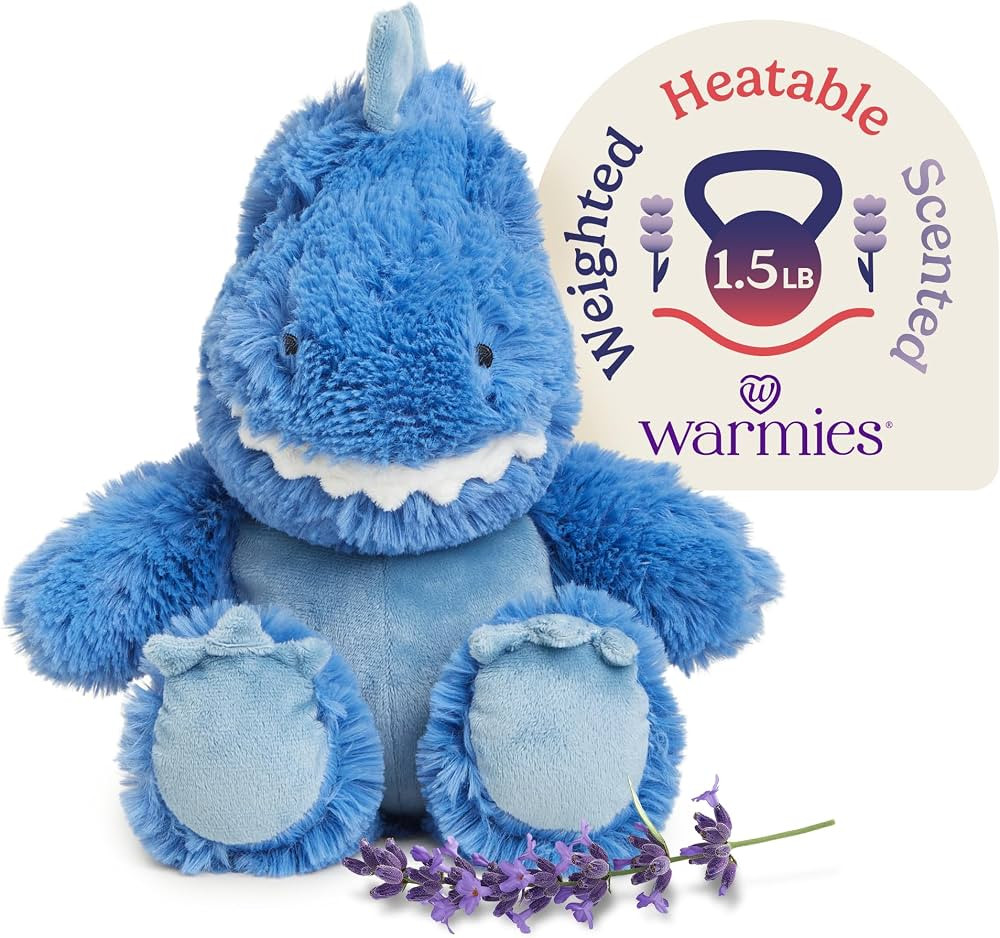 warmies Microwavable & Weighted Stuffed Animals, Trex - Heated Stuffed Animal Plushie for Warmth ... | Amazon (US)