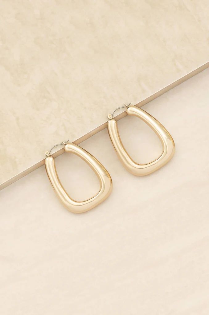 Everyday Boss 18k Gold Plated Hoop Earrings | Ettika