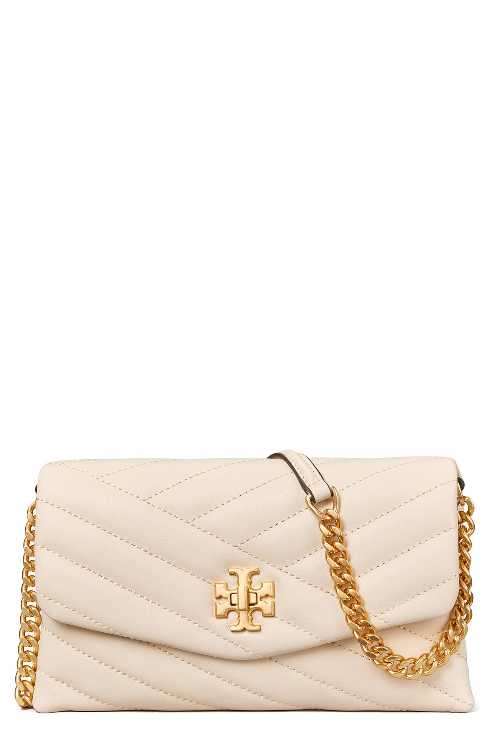 Kira Chevron Quilted Leather Wallet on a Chain | Nordstrom