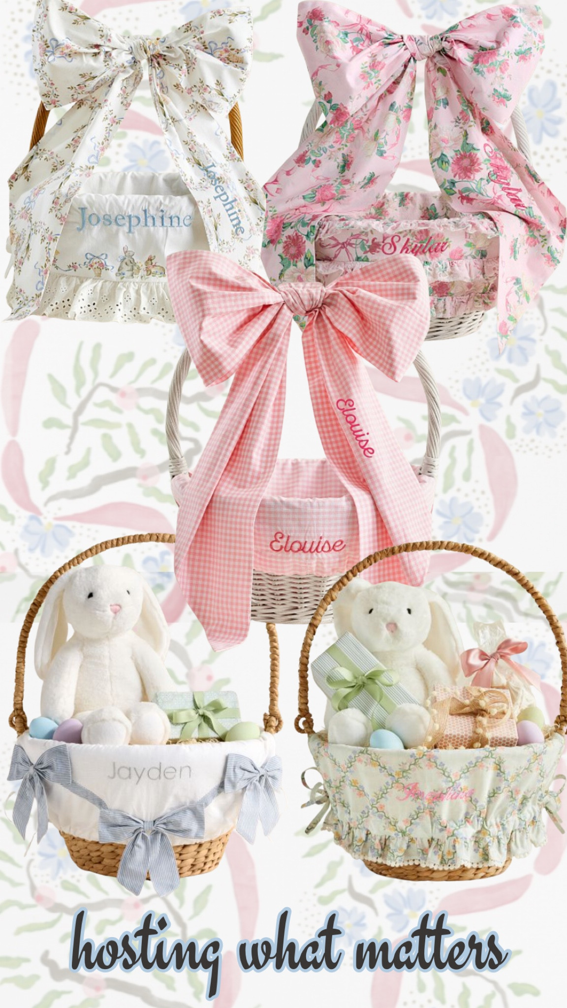 Easter Baskets!

Pottery Barn Easter Basket Wicker Basket Love Shack Fancy Easter Roller Rabbit Easter Easter basket ideas 

#LTKSeasonal #LTKKids #LTKGiftGuide