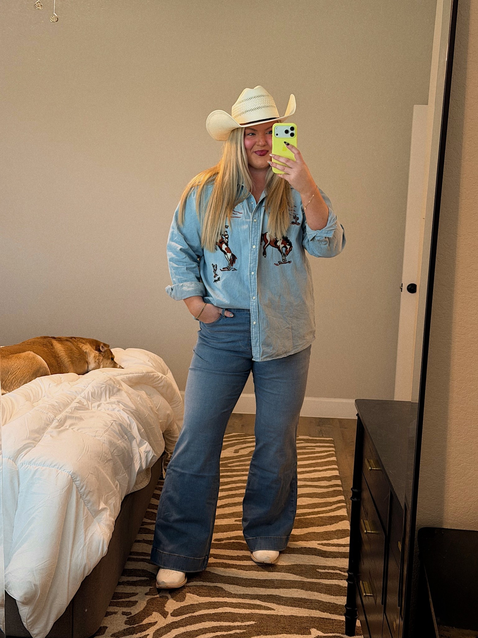 The comfiest jeans from @Wrangler ! The new bespoke jeans are stretchy and fit every curve. #ad 

#LTKSeasonal #LTKTall #LTKPlusSize