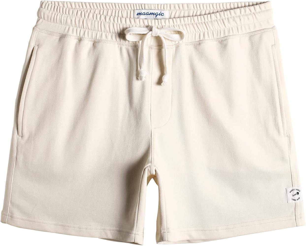 maamgic Mens Athletic Gym Shorts 5.5" Elastic Waist Casual Pajama Pocket Jogger Men Workout Short... | Amazon (US)