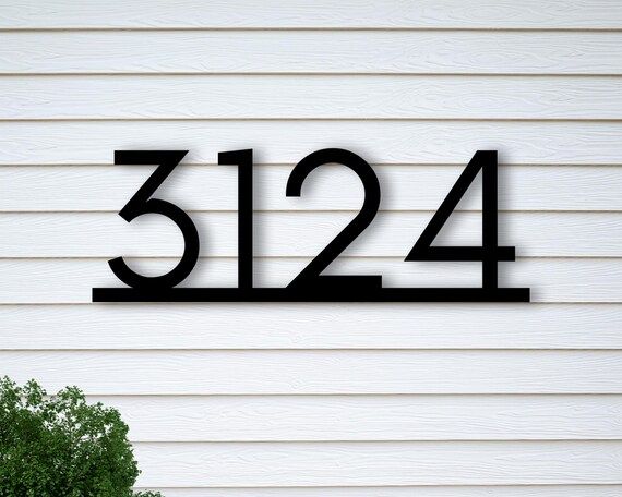 Black Friday Sale, Modern address sign, Personalized Home Decor,House numbers, Housewarming Gift,... | Etsy (US)