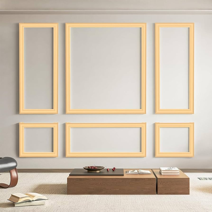 Art3d Pre-Cut Wall Molding Set of 6 pcs, Ready-to-Assemble Wainscoting Panels for Interior Wall D... | Amazon (US)