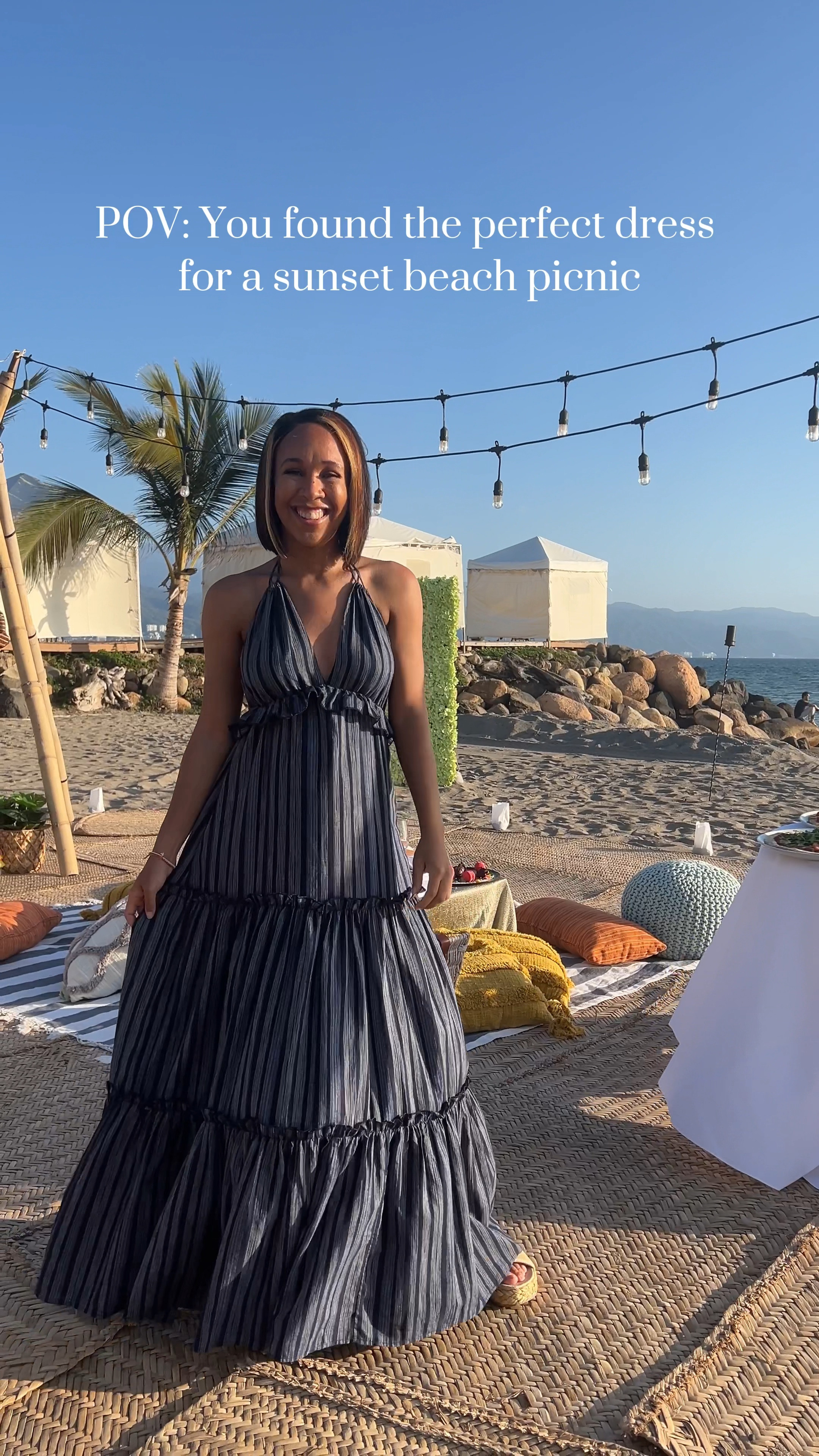 Vacation outfit | vacation dress | maxi dress | bump friendly dress | beach picnic dress | beach outfit | beach dress | summer dress 

#LTKtravel #LTKbump #LTKSeasonal