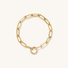 Paperclip Chain Charm Bracelet | Mejuri (Global)