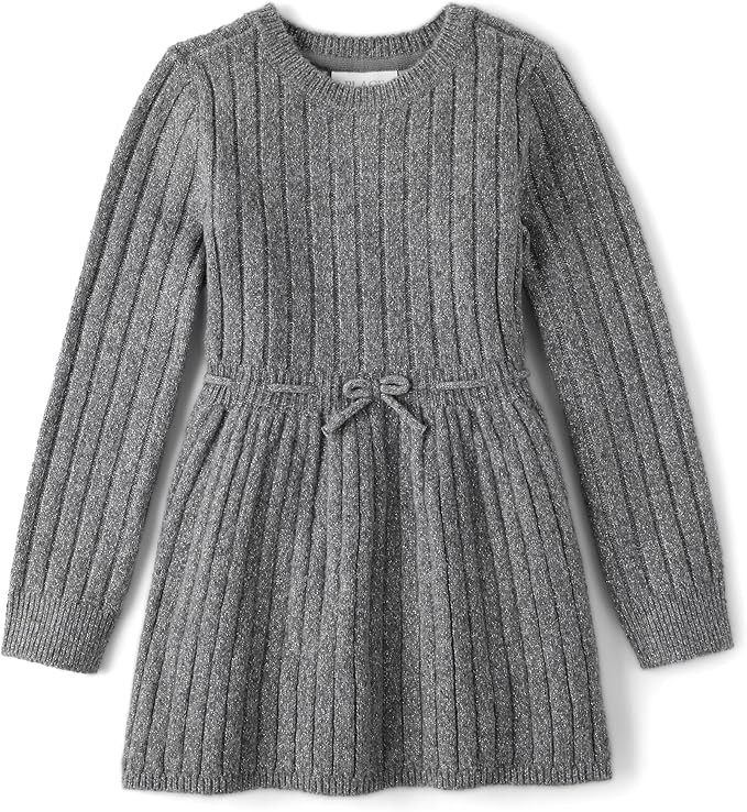 The Children's Place Girls Puff Sleeve Dress, Long Sleeve | Amazon (US)