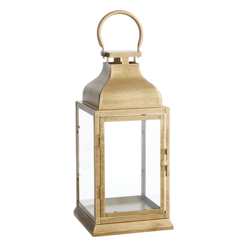 Gold Metal Lantern, 12.5" | At Home
