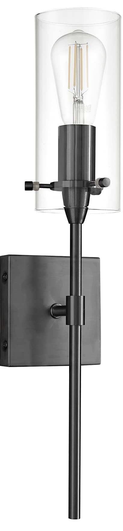 Black Wall Sconce Light Fixture, Indoor Glass Bathroom Sconce Wall Lighting | Amazon (US)