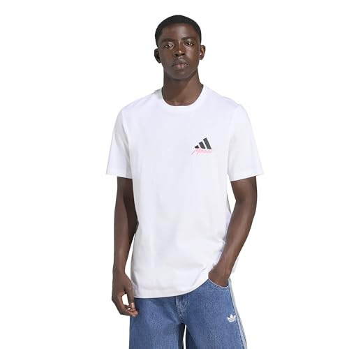 adidas Men's Messi Icon Graphic T-Shirt, White, XX-Large | Amazon (US)