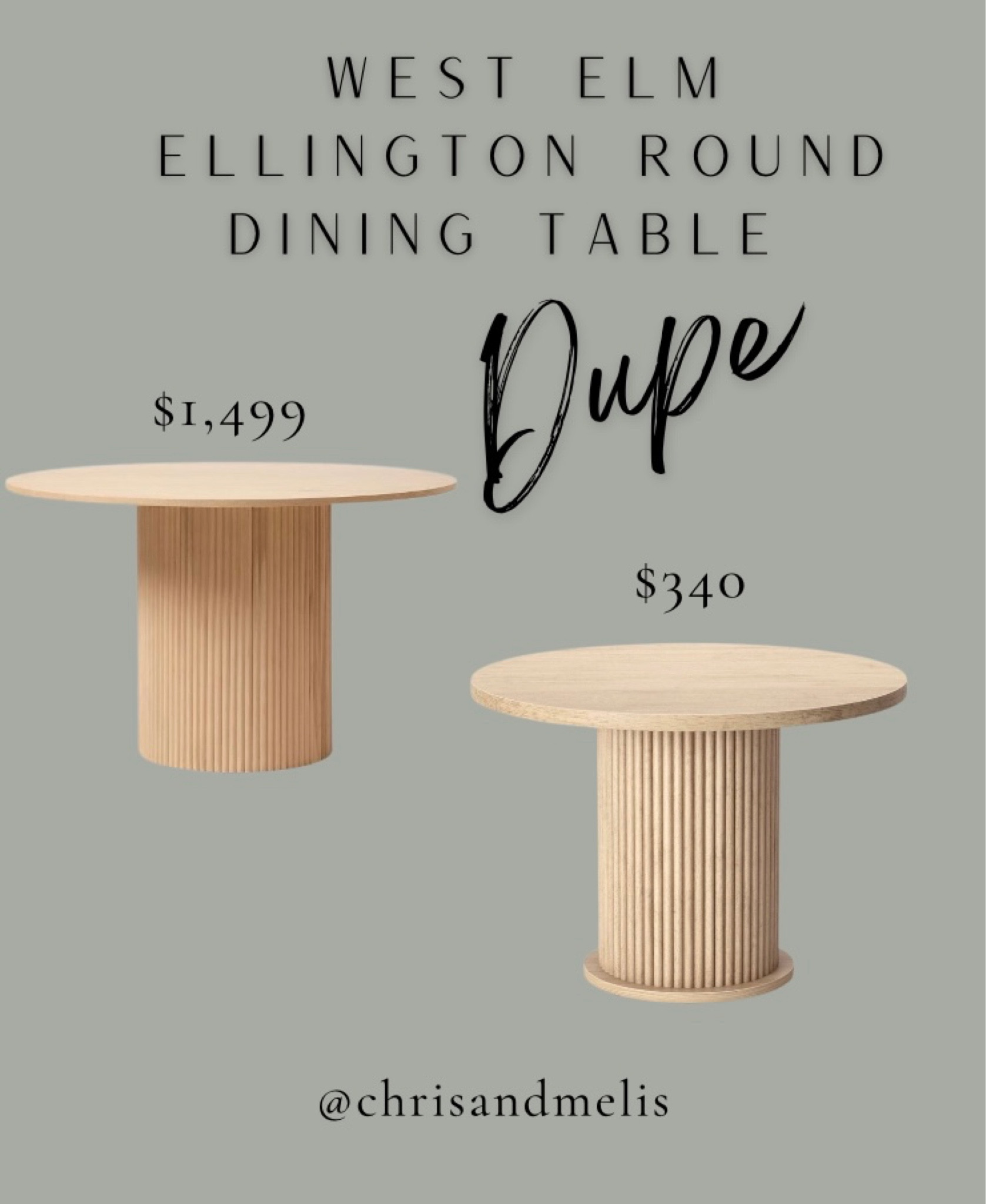 The West Elm Ellington Round Dining Table Dupe was finally restocked! 

Dining room table, dining room furniture, dining room design, dining table, home decor, interior design  

#LTKFind #LTKhome