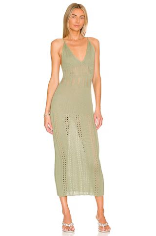 Flook The Label Aura Dress in Sage from Revolve.com | Revolve Clothing (Global)