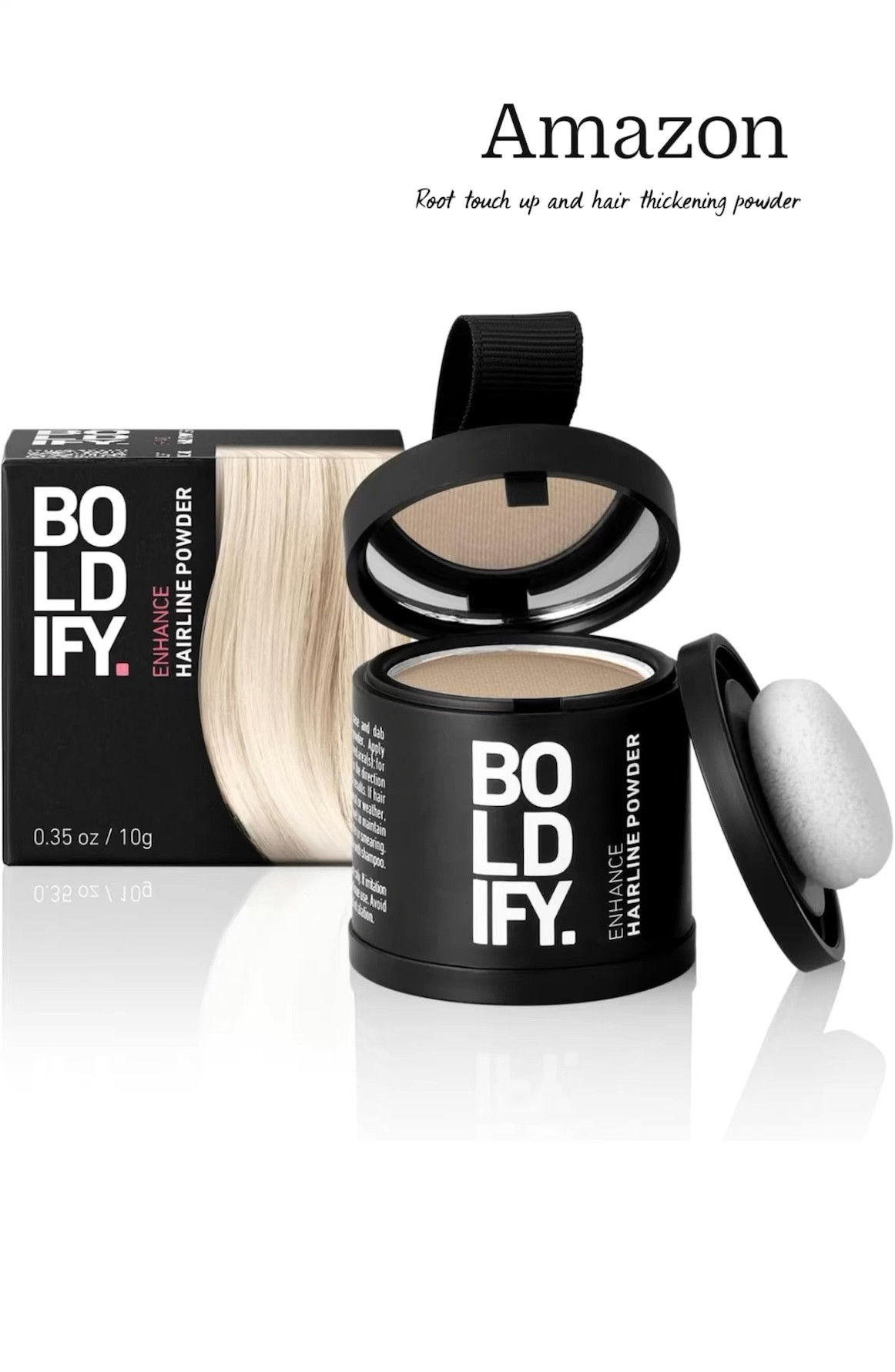 Amazon root touch up/ hair thickening powder

#LTKbeauty #LTKstyletip #LTKtravel