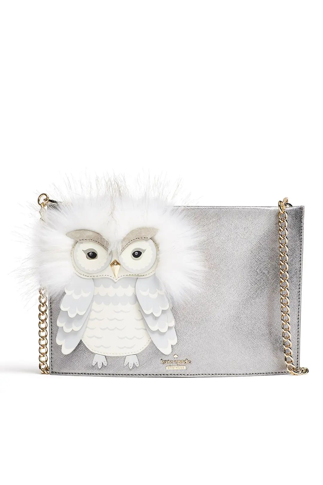 kate spade new york accessories Star Bright Owl Clutch | Rent The Runway