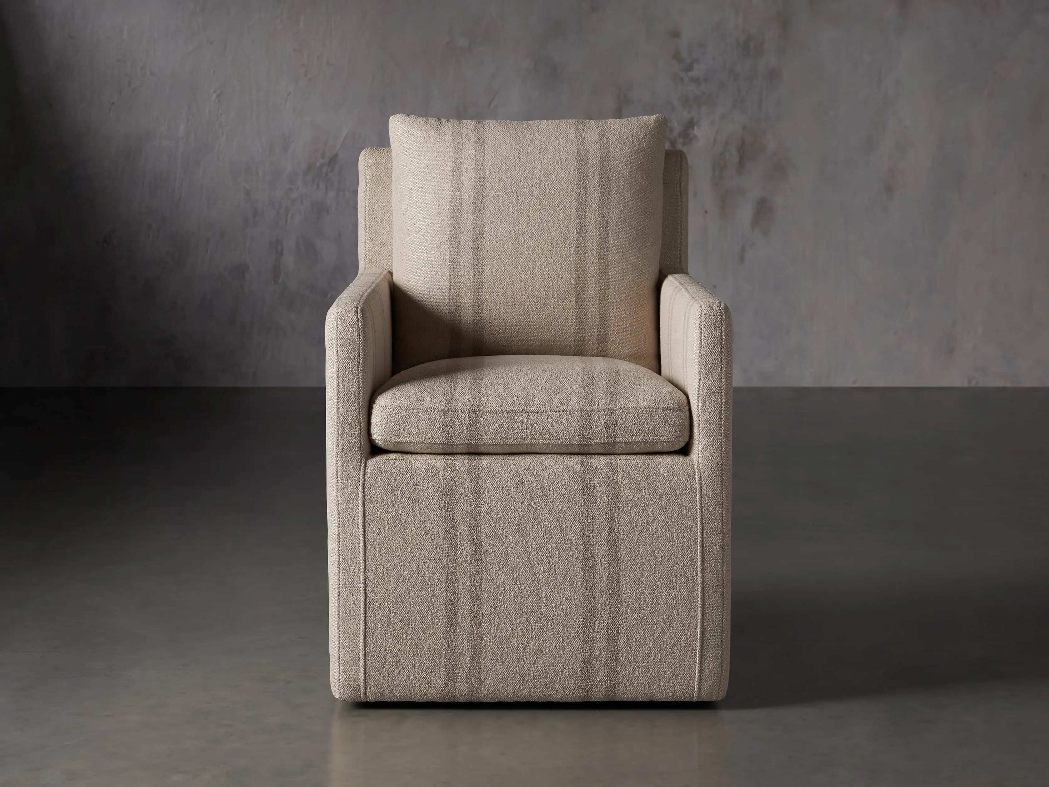 Oscar Striped Dining Arm Chair | Arhaus
