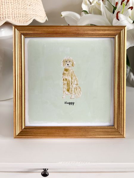 Personalized dog art prints from Evelyn Henson. The perfect decor piece! 

#LTKHome
