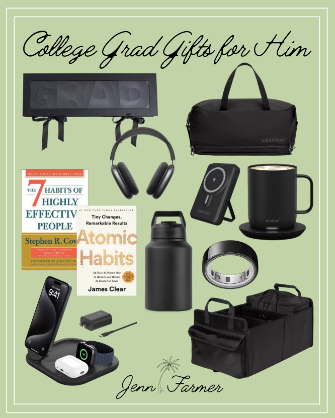 A gift guide for college grads!


gift guide, grad gifts, gifts for him, gifts for son, graduation gifts, car organizer, books, portable charger, charging station, water jug, oura ring 

 #LTKGiftGuide #LTKFindsUnder50 #LTKFindsUnder100