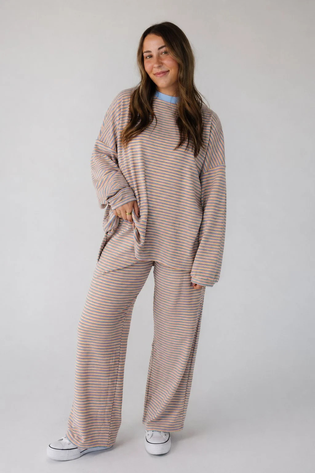 Cutie Petite Modest Everyday Stripe Set -Classic Knit | Called To Surf