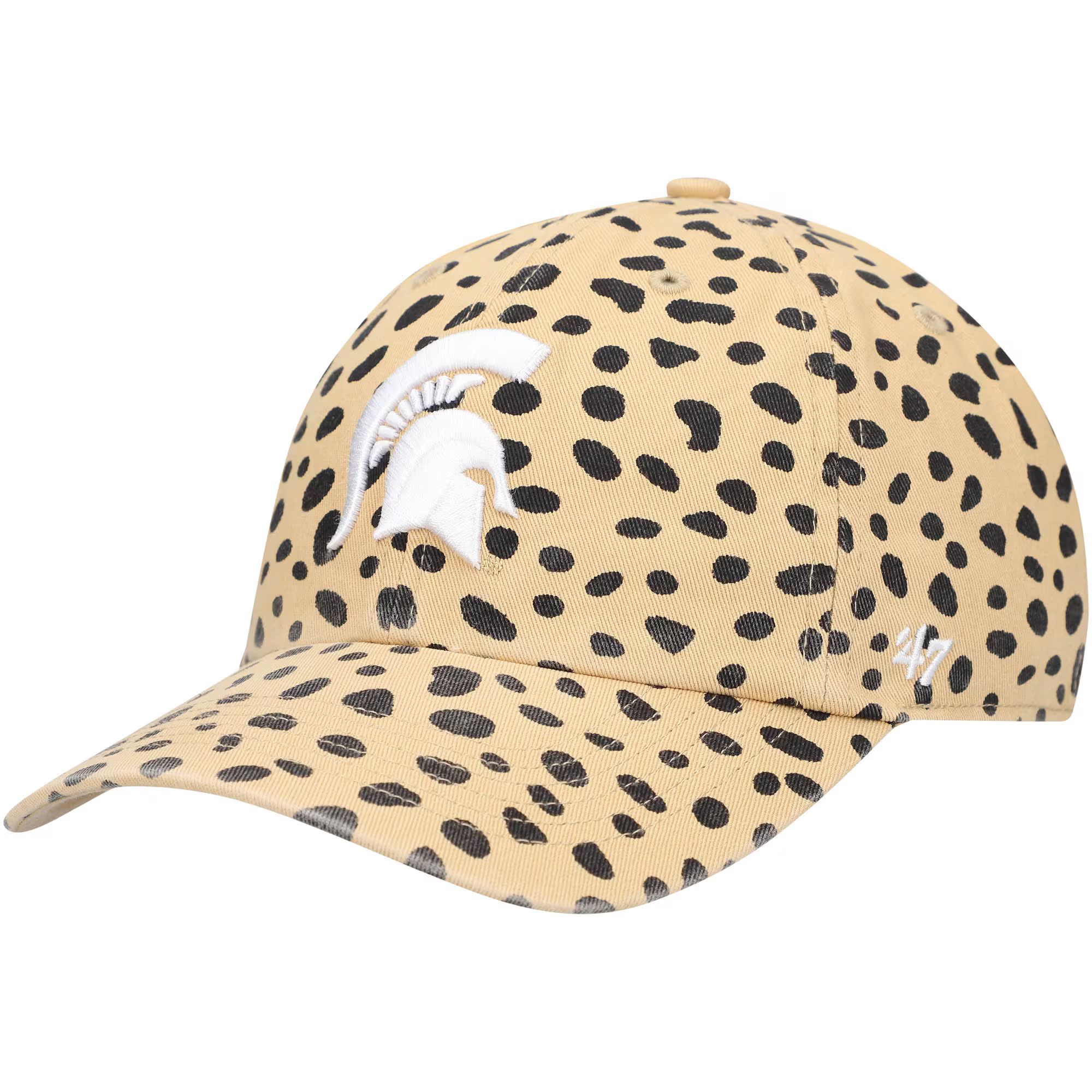 Michigan State Spartans '47 Women's Cheetah Clean Up Adjustable Hat - Tan | Fanatics