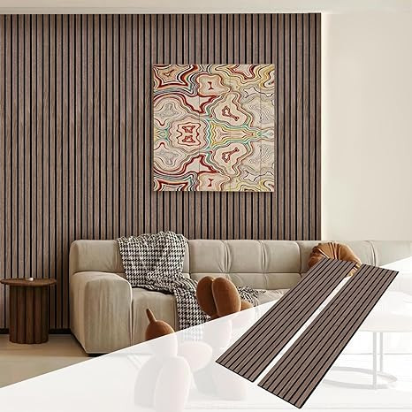 UNISOAR Wood Acoustic Panels 3D,2-Pack Wall Panels for Interior Wall decor,Decorative Accent Wall... | Amazon (US)