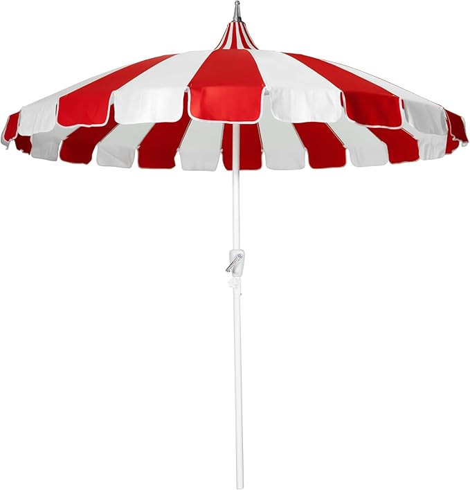 8Ft Patio Pagoda Umbrella, UV Protect Pool Umbrellas with Heavy Duty Pole, Outdoor Market Umbrell... | Amazon (US)