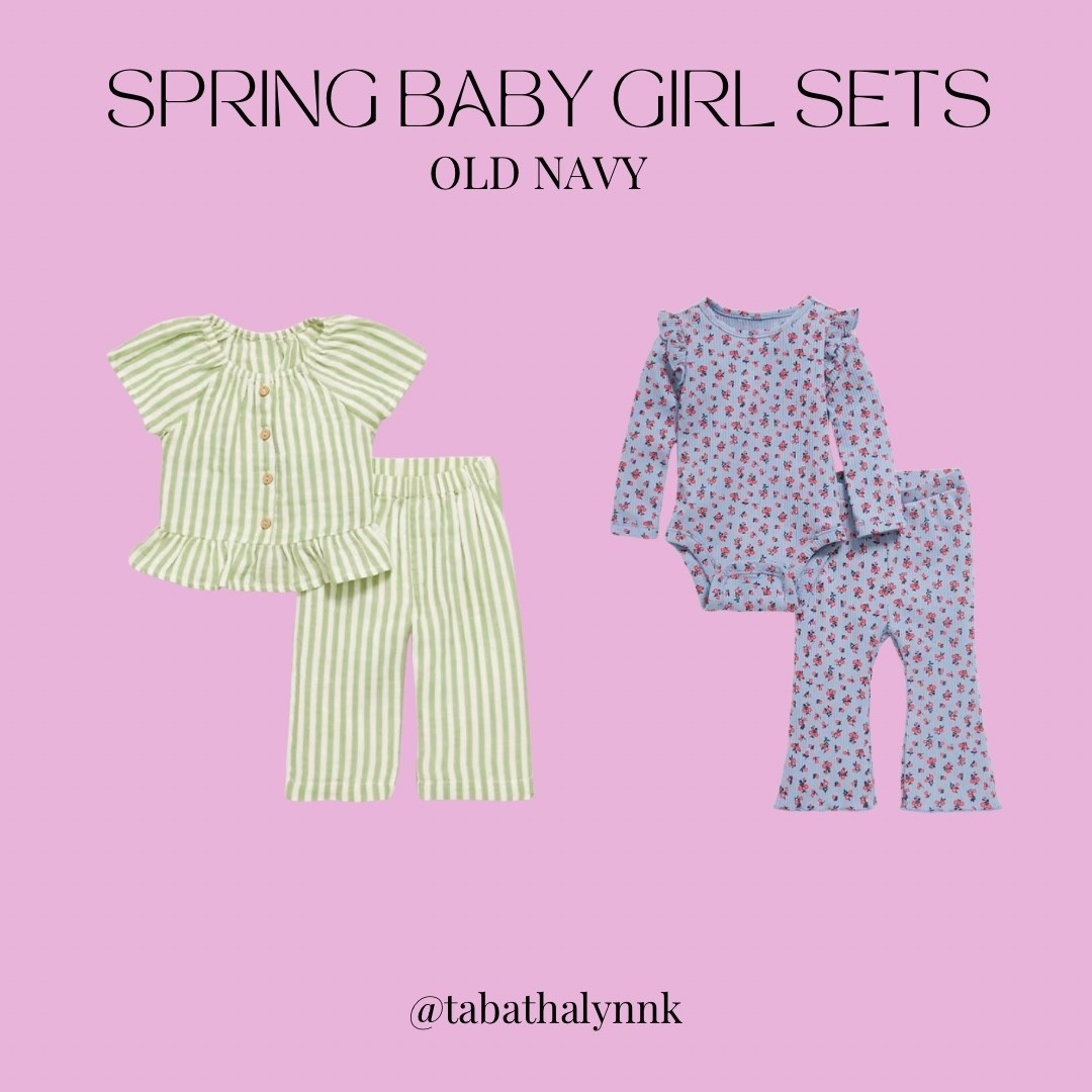 Because our mini me’s need some cute outfits too, I’m going to start sharing my favorite finds for our little besties! Starting with Old Navy, a couple of my favorite baby girl outfit sets for spring! 

#LTKmomlife #LTKBaby #LTKSaleAlert