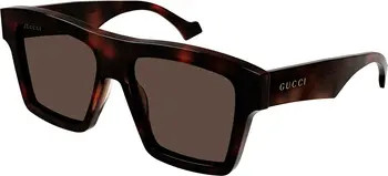 Gucci 55mm Square Sunglasses | Nordstrom | Nordstrom