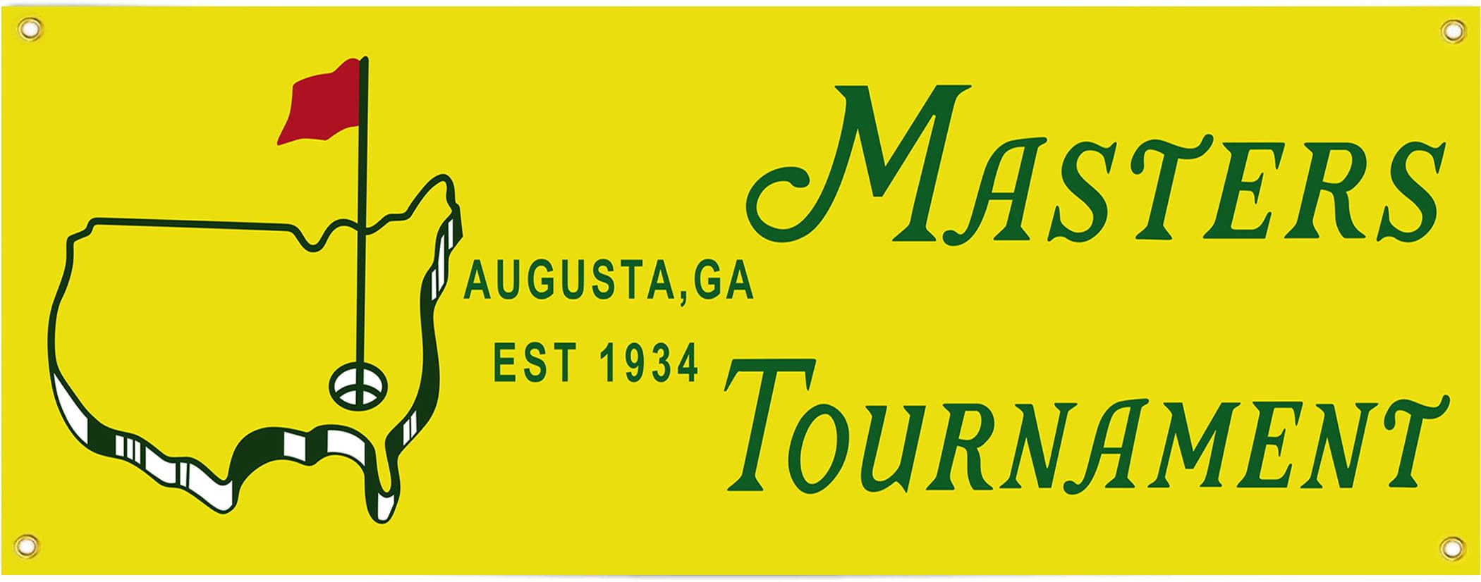 Golf Masters Tournament Augusta Banner Flag 24x72 Inche for Golf Fest Sign Poster Tapestry 6 Grom... | Amazon (US)