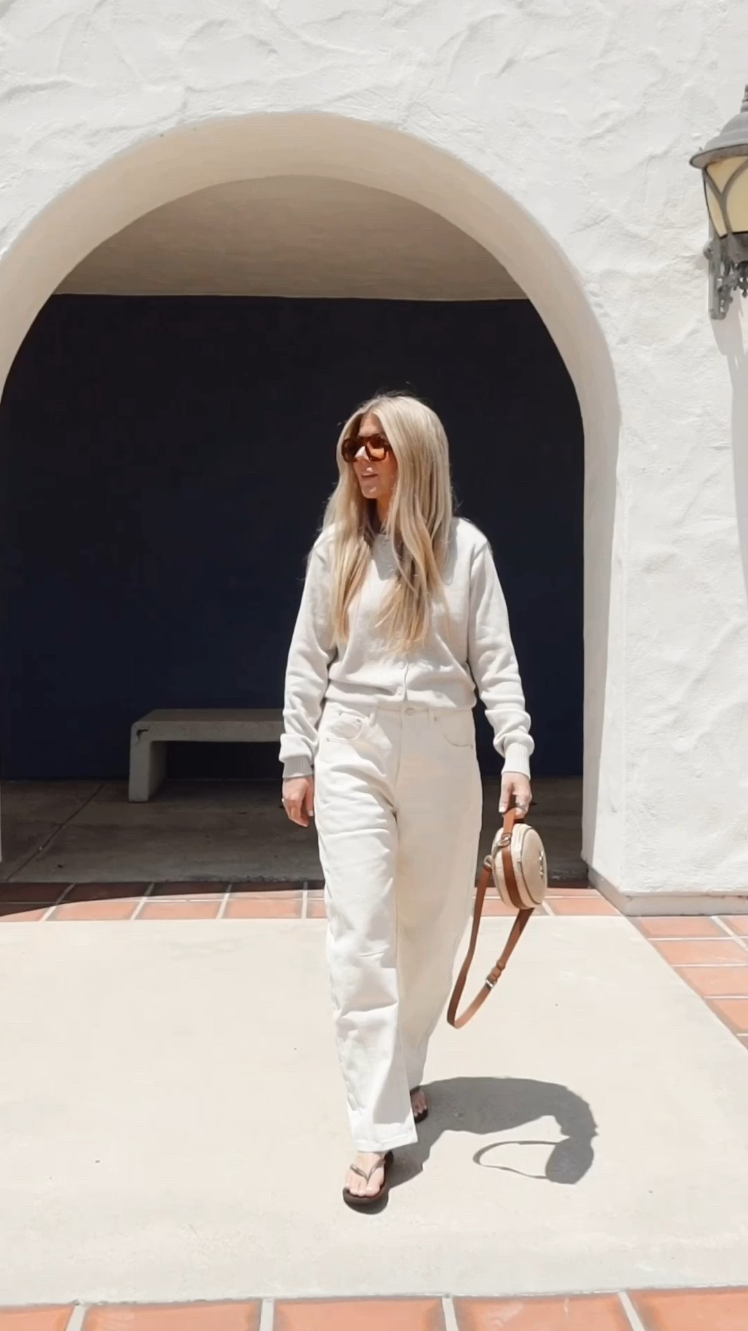 TTS sweater, jeans run big. I took my true size to keep them oversized  