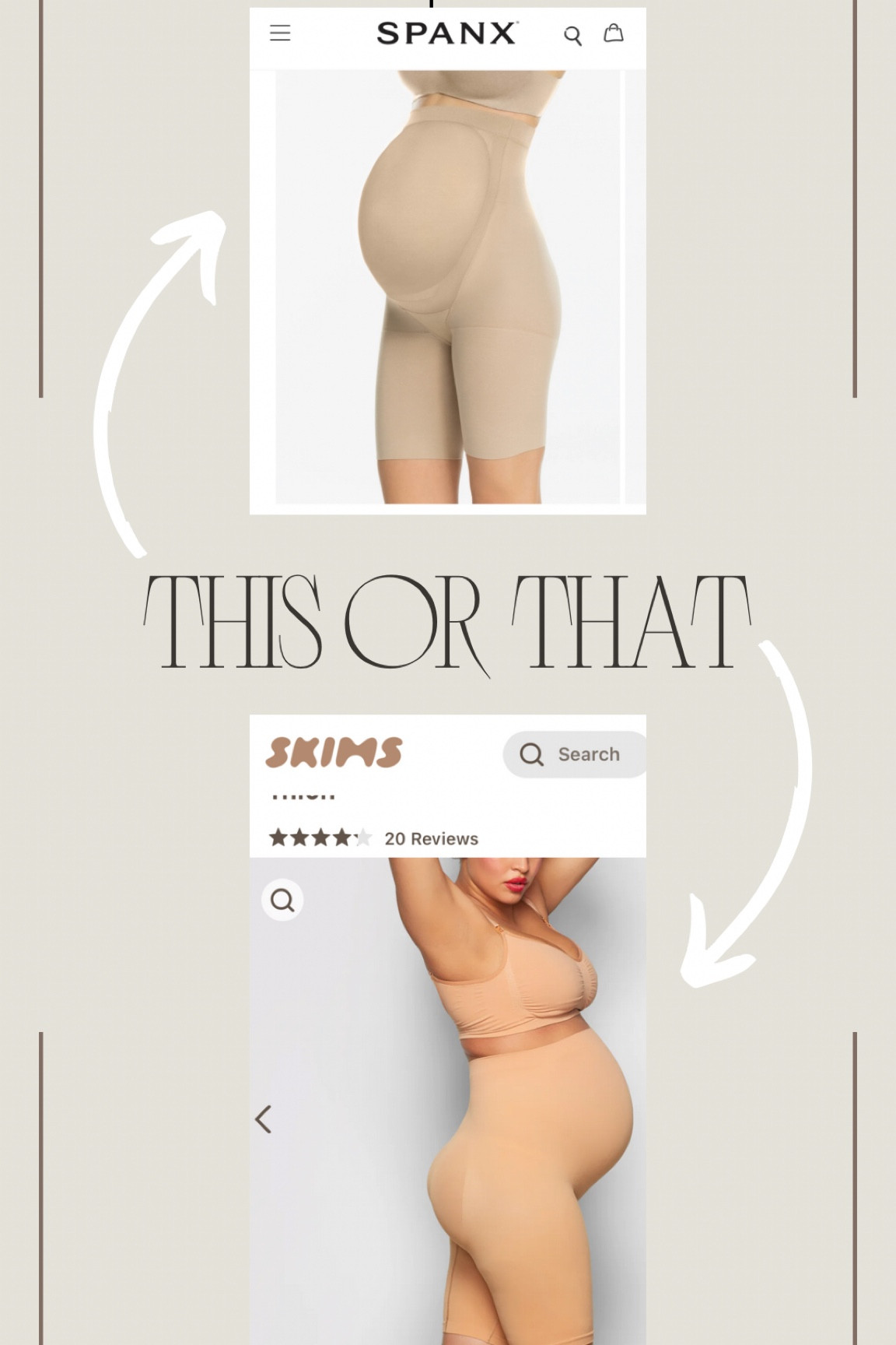 Maternity SPANX v SKIMS - which do you prefer? 

Today, SPANX bc they have a 10% sale going on! Code LTKXSPANX 

#LTKSKIMS #LTKSPANX #LTKMATERNITY #LTKESSENTIALS #LTKMATERNITYMUSTS #LTKSALE #LTKSALEALERT 

#LTKbaby #LTKbump #LTKU