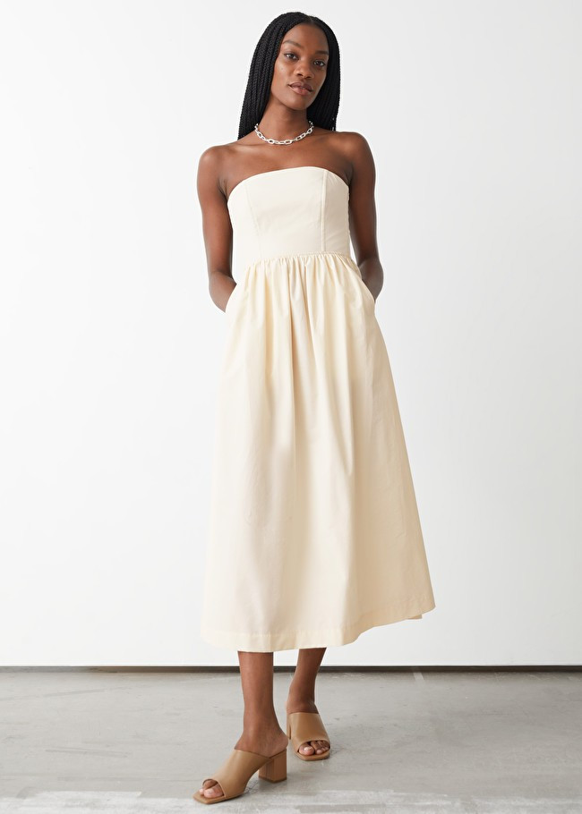 Voluminous Bandeau Midi Dress | & Other Stories (EU + UK)